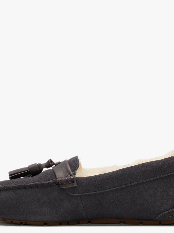 Patrese Grey Double-Face Sheepskin Slippers