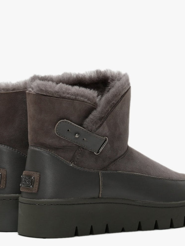 Cameron Grey Double-Face Sheepskin Boots