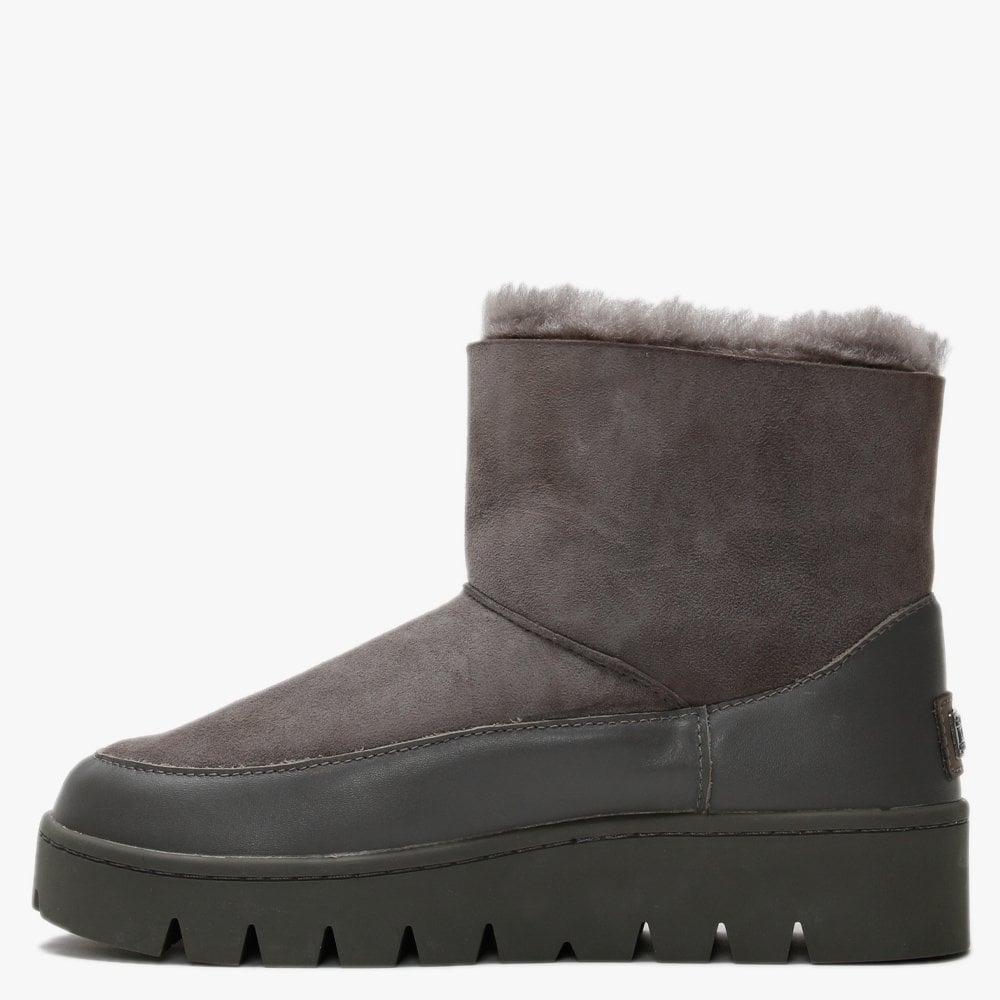 Cameron Grey Double-Face Sheepskin Boots