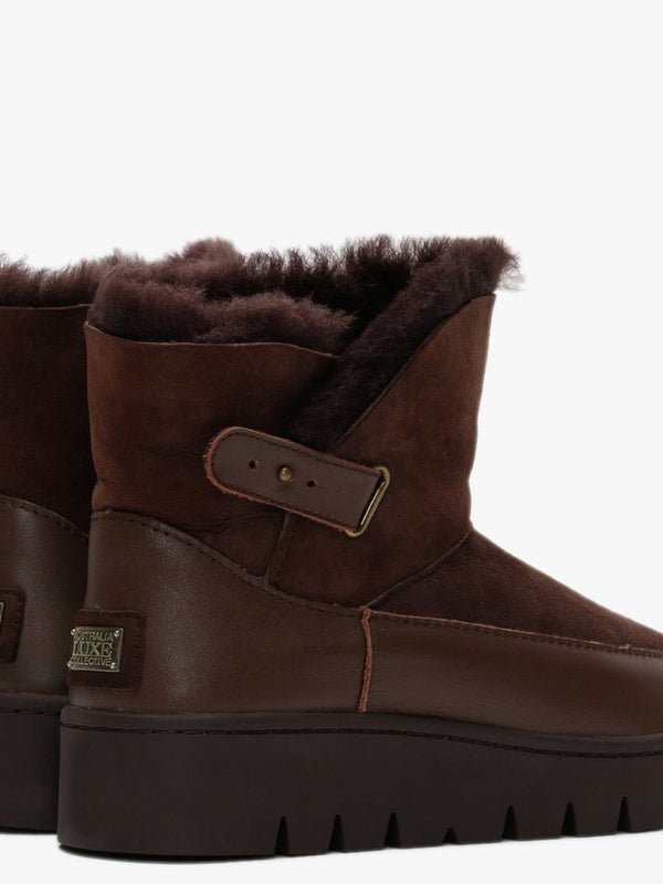 Cameron Brown Double-Face Sheepskin Boots