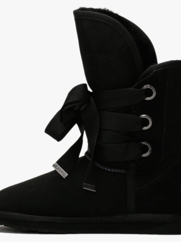 Bedouin Short Black Double-Face Sheepskin Boots