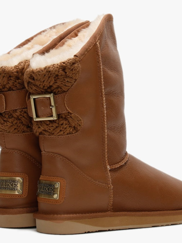 Spartan Short Nappa Tan Double-Faced Ankle Boots