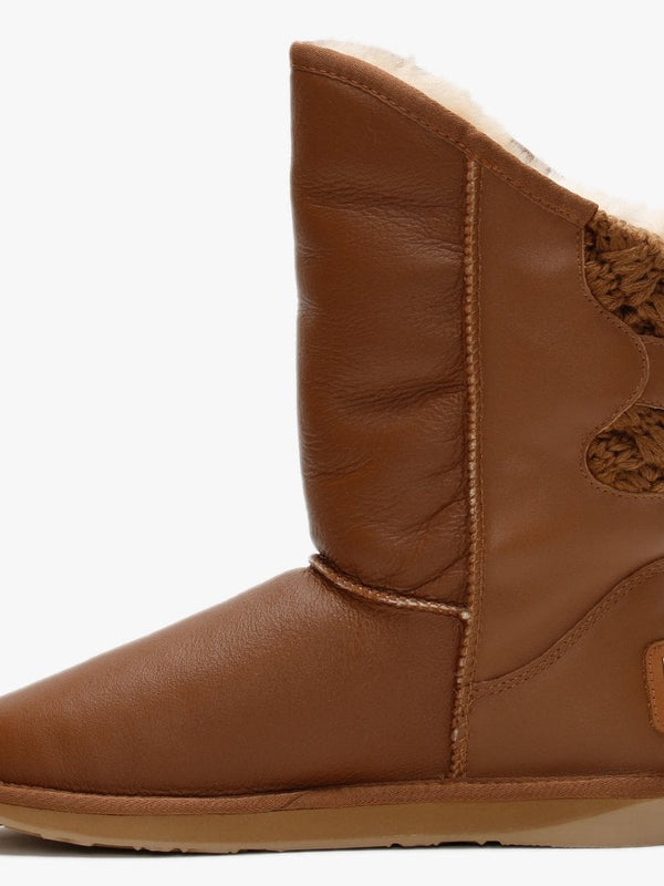 Spartan Short Nappa Tan Double-Faced Ankle Boots