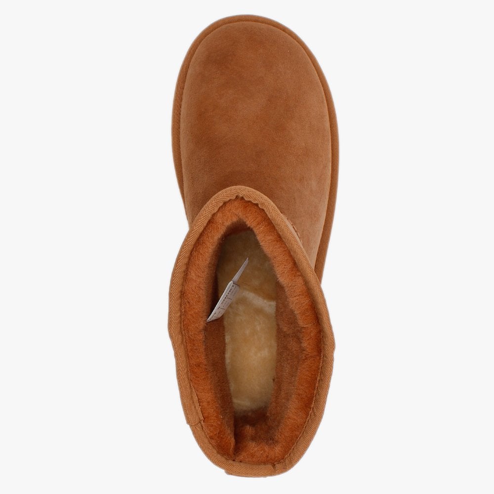 Cosy X-Short Tan Double-Faced Sheepskin Ankle Boots