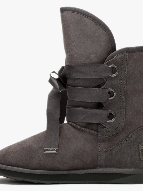 Bedouin Short Grey Double Face Sheepskin Boots