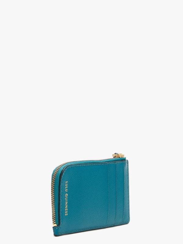Lip Pin Leah Emerald Leather Wallet
