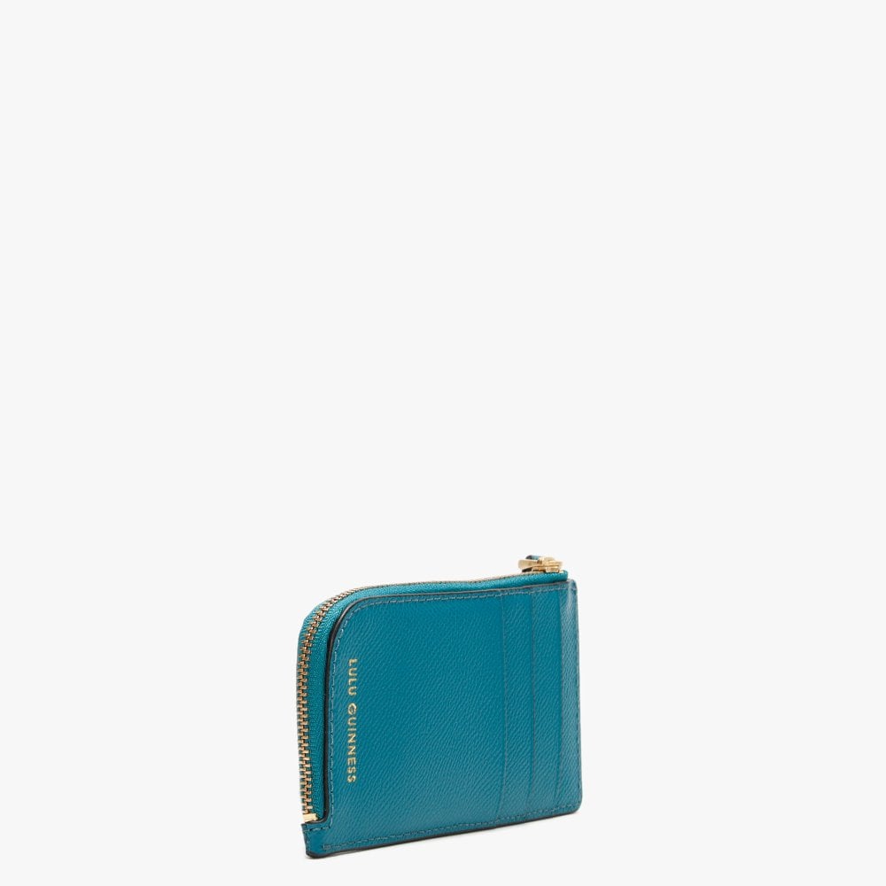 Lip Pin Leah Emerald Leather Wallet