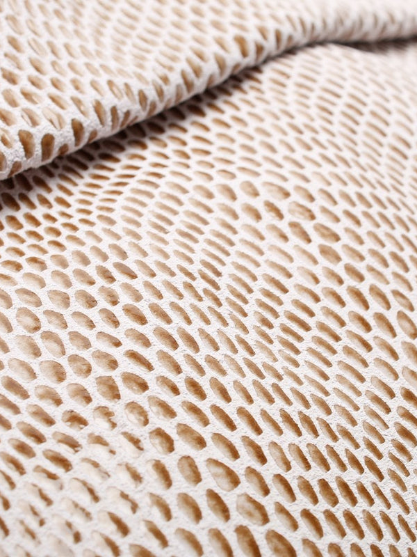Beige Leather Reptile Cross-Body Bag