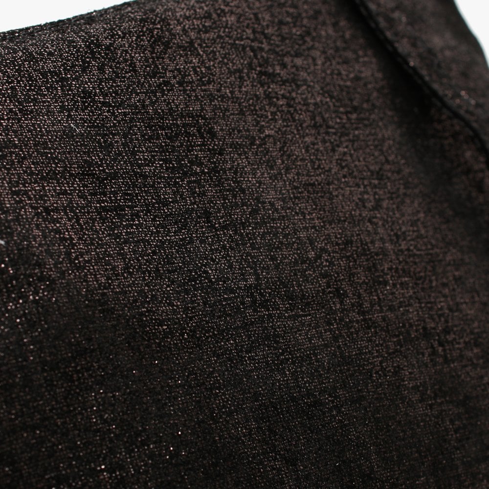 Black Metallic Leather Cross-Body Bag