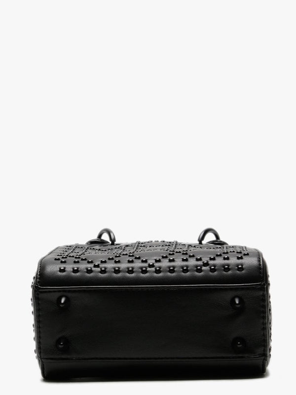 Small Black Studded Box Bag