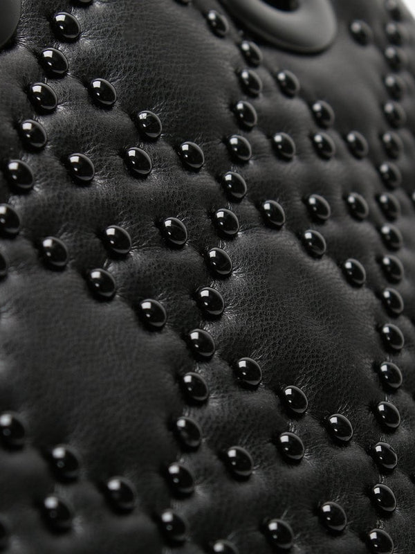 Small Black Studded Box Bag