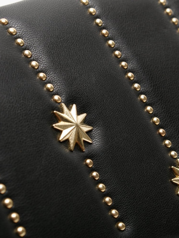 Black Stars & Studs Shoulder Bag