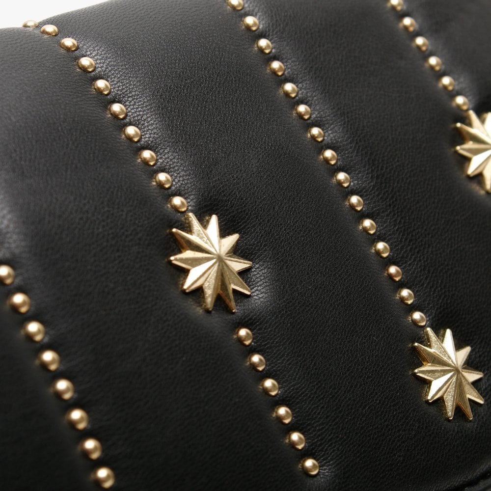 Black Stars & Studs Shoulder Bag
