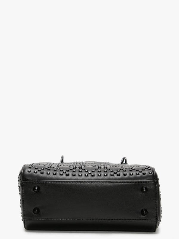 Medium Black Studded Box Bag