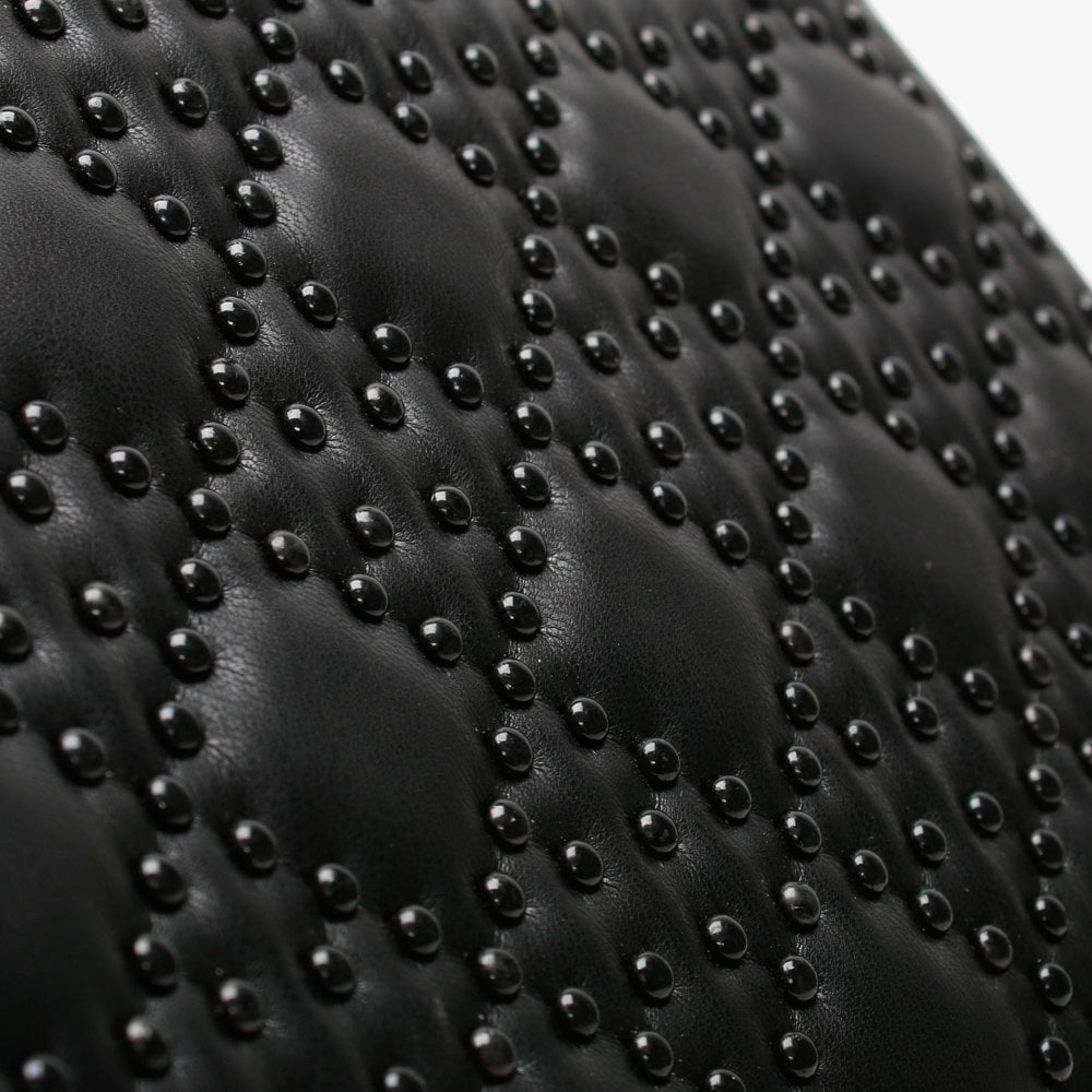 Medium Black Studded Box Bag