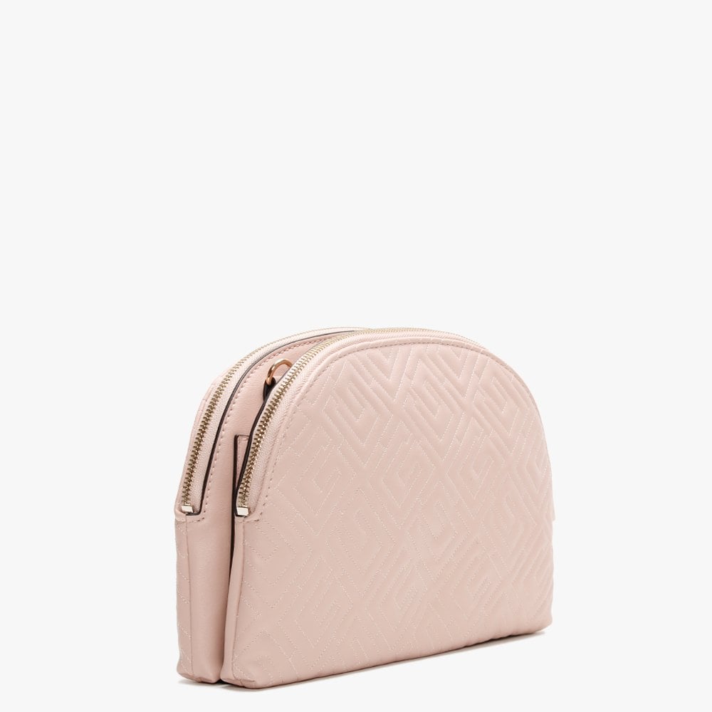 Janay Rosewood Quilted Cross-Body Bag
