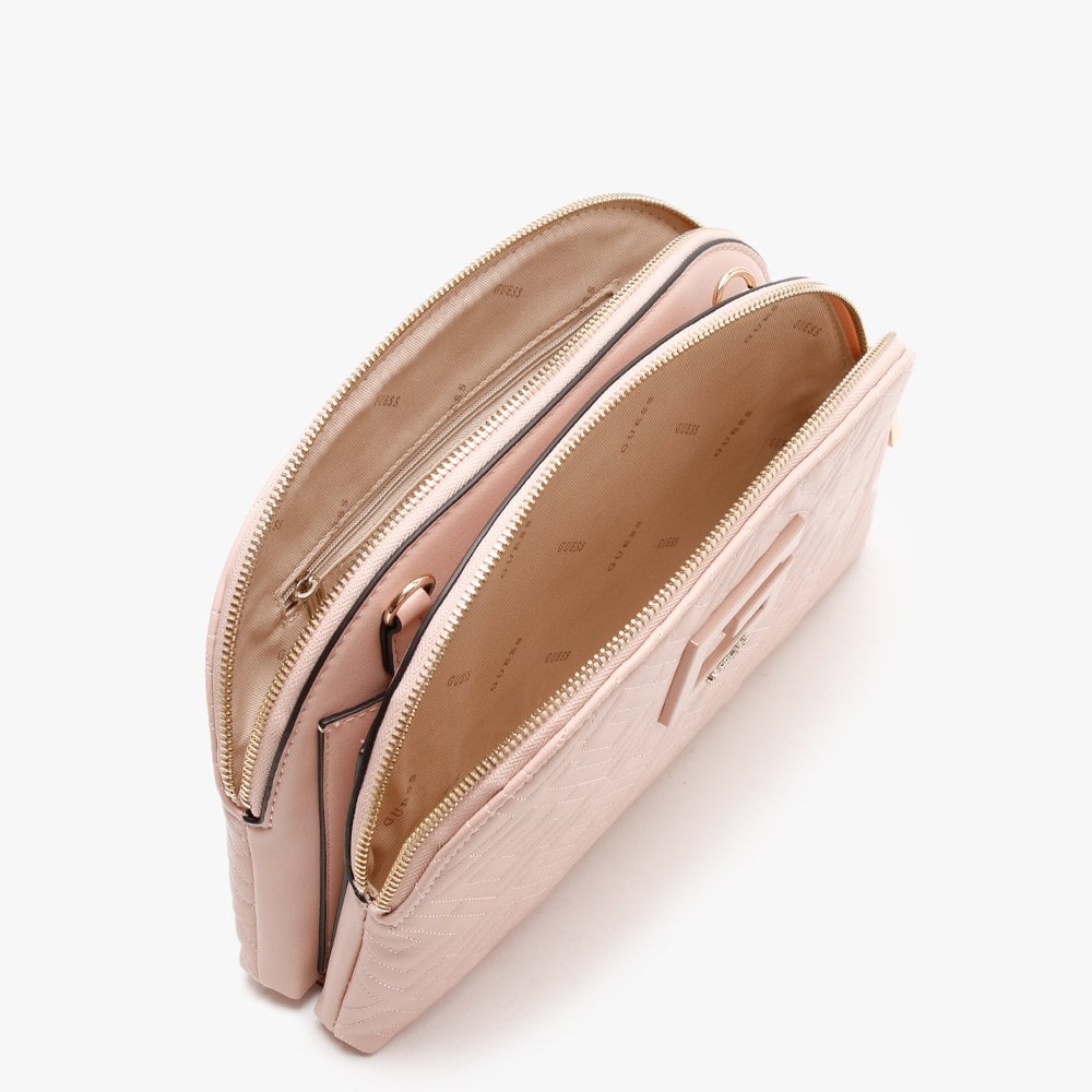 Janay Rosewood Quilted Cross-Body Bag