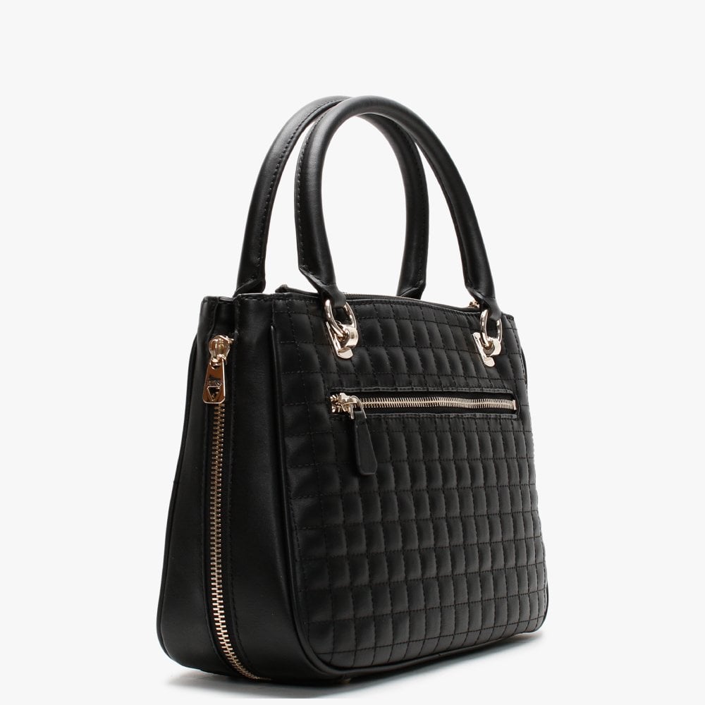 Matrix Black Quilted Satchel Bag