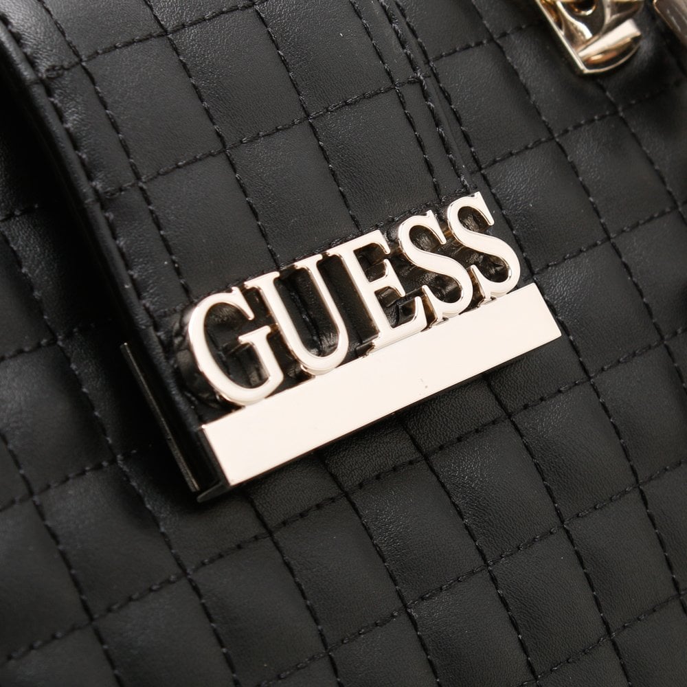 Matrix Black Quilted Satchel Bag