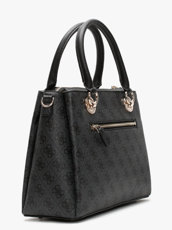 Cathleen Coal Repeat Logo Satchel Bag