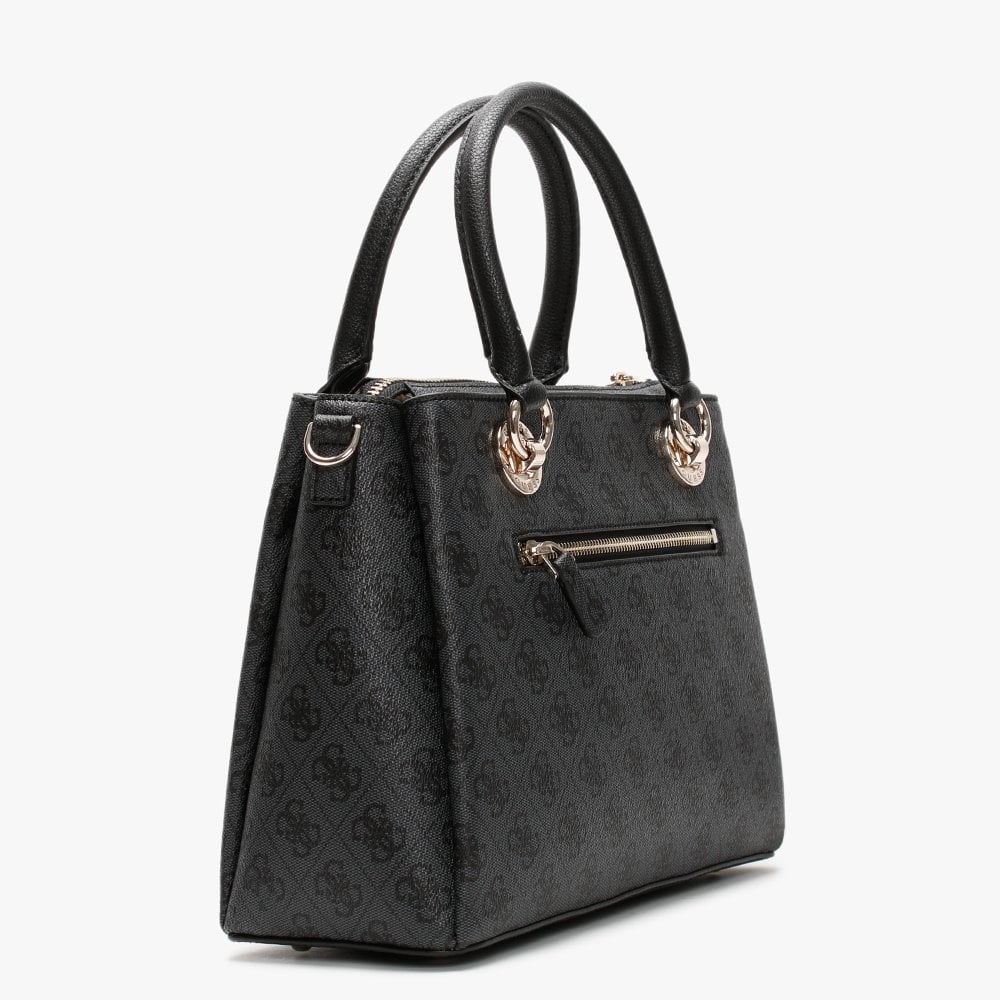 Cathleen Coal Repeat Logo Satchel Bag
