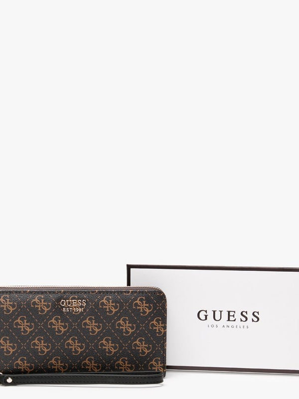 Kamryn Brown Logo Zip Around Wallet