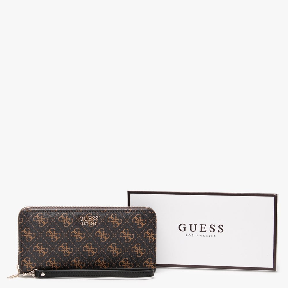 Kamryn Brown Logo Zip Around Wallet
