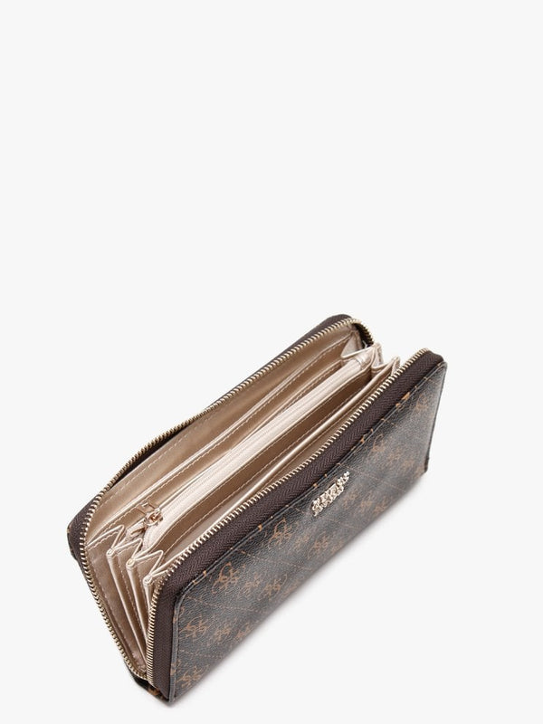 Kamryn Brown Logo Zip Around Wallet