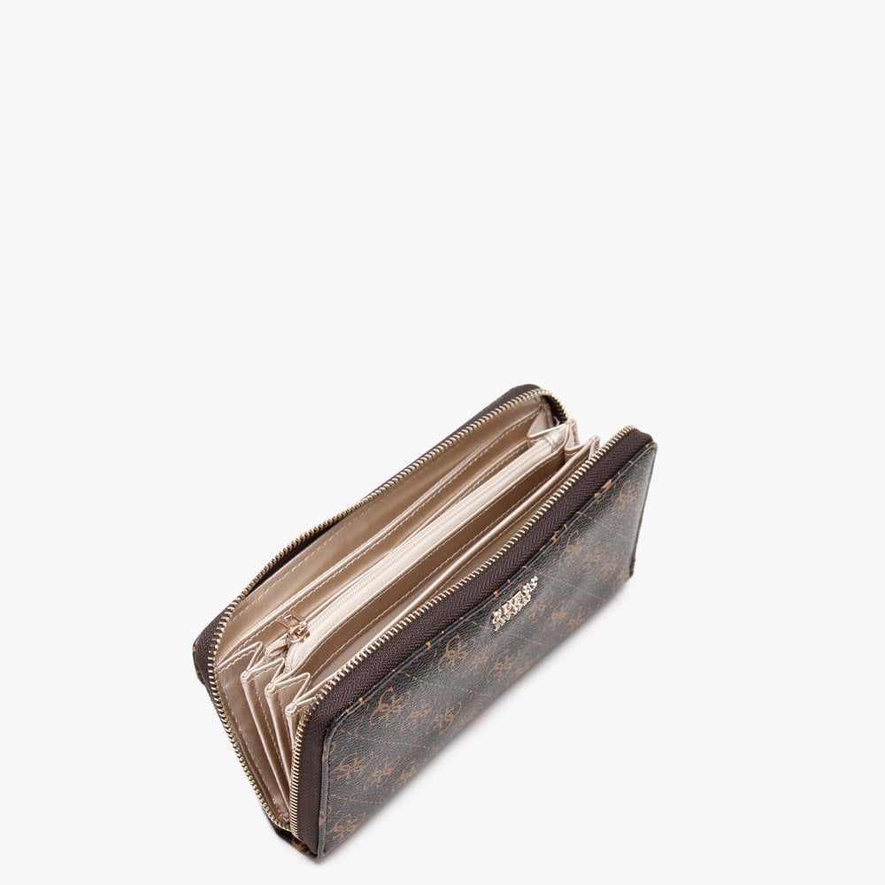 Kamryn Brown Logo Zip Around Wallet