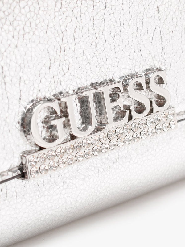 Dinner Date Silver Clutch Bag