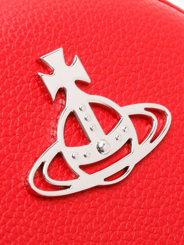 Johanna Red Vegan Round Cross-Body Bag
