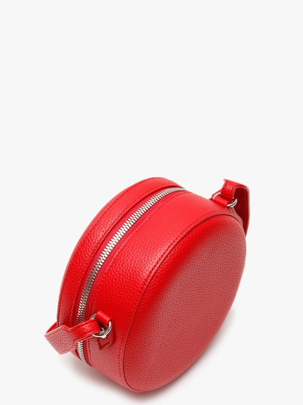 Johanna Red Vegan Round Cross-Body Bag