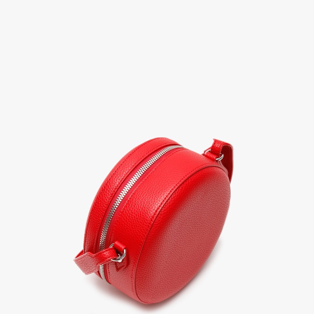 Johanna Red Vegan Round Cross-Body Bag