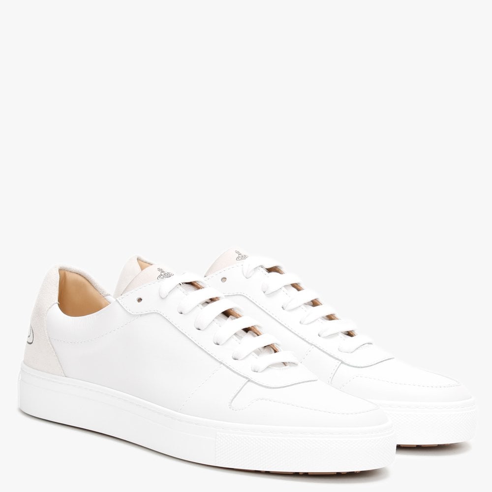 Apollo White Leather Trainers
