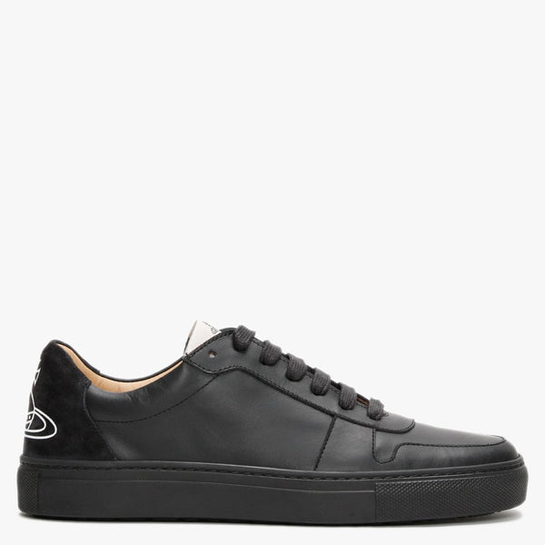 Apollo Black Leather Trainers