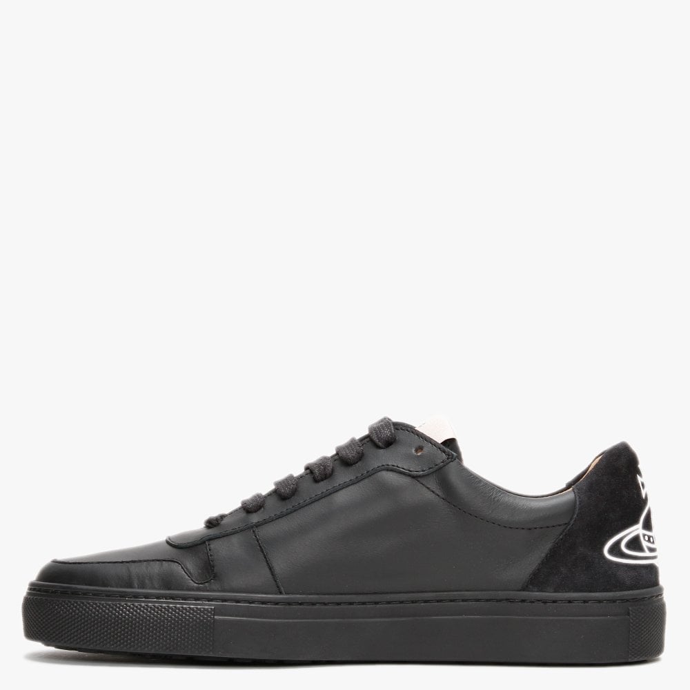 Apollo Black Leather Trainers