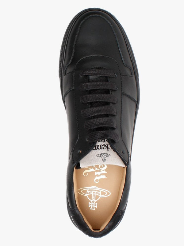 Apollo Black Leather Trainers
