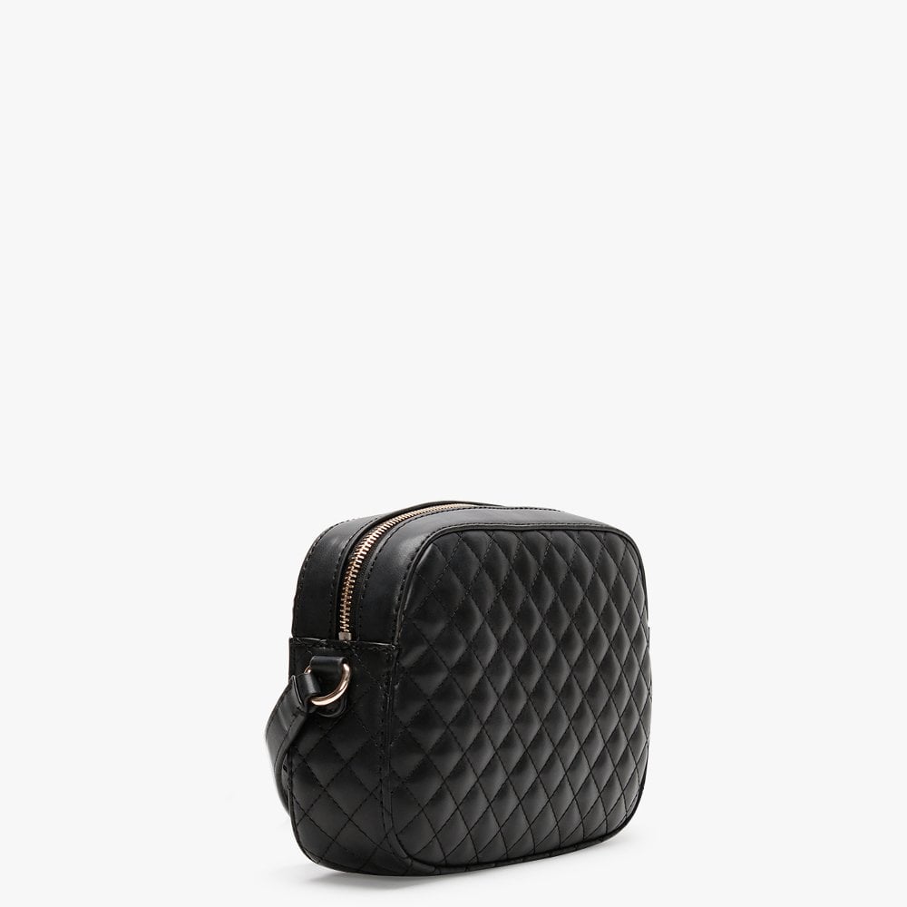 Kamryn Quilted Black Cross-Body Bag