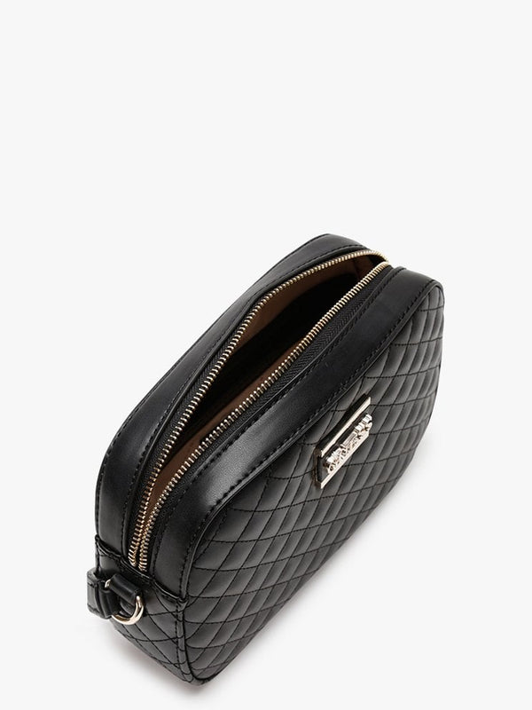Kamryn Quilted Black Cross-Body Bag