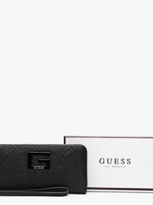 Janay Black Zip Around Wallet