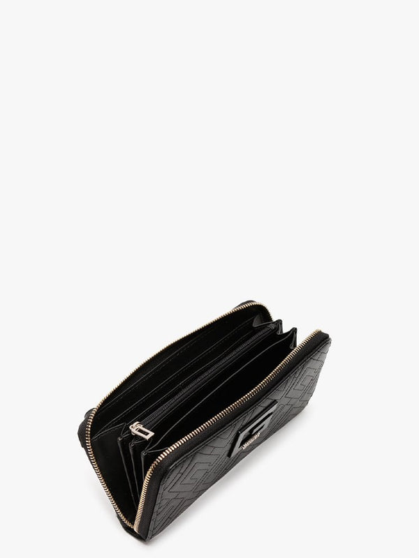 Janay Black Zip Around Wallet