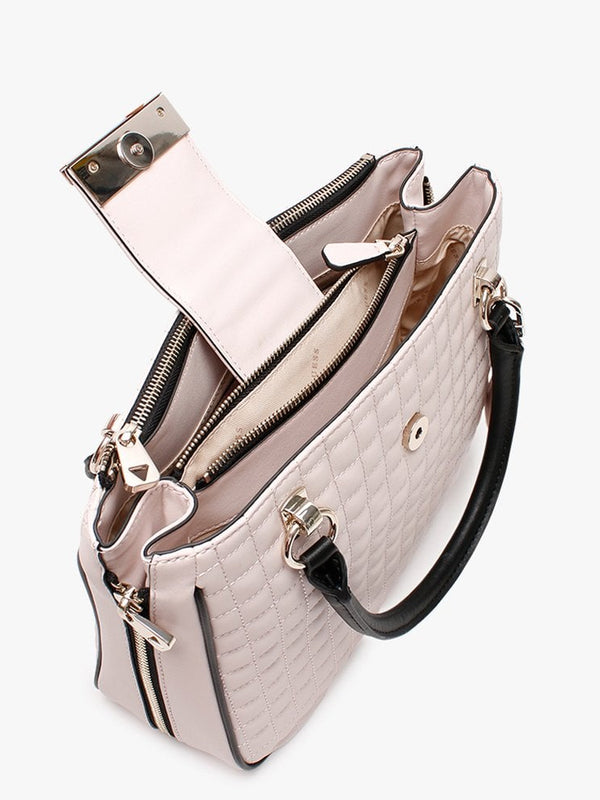 Matrix Stone Multi Quilted Satchel Bag