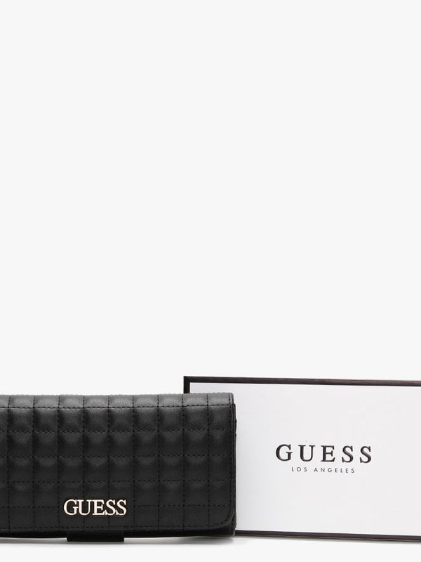 Matrix Black Quilted Wallet Clutch