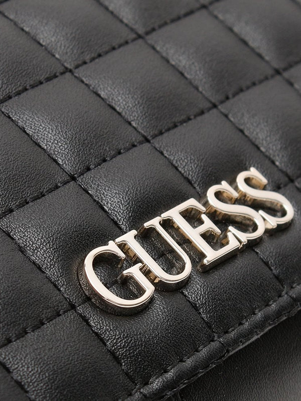 Matrix Black Quilted Wallet Clutch