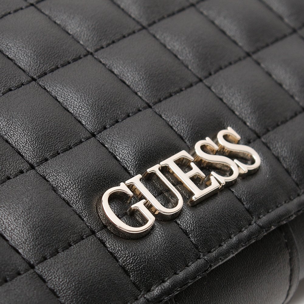Matrix Black Quilted Wallet Clutch