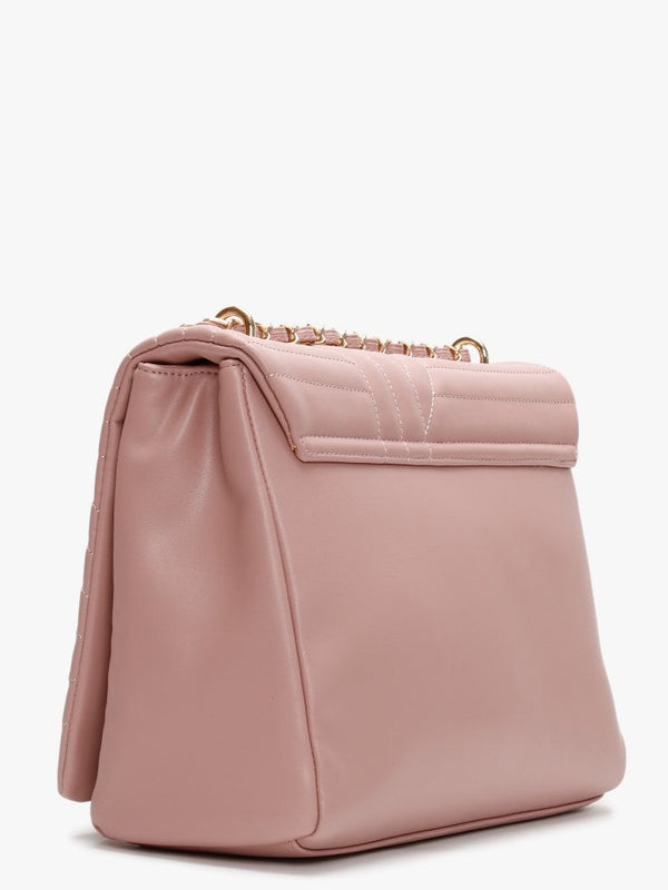 Signoria Pink Quilted Satchel Bag