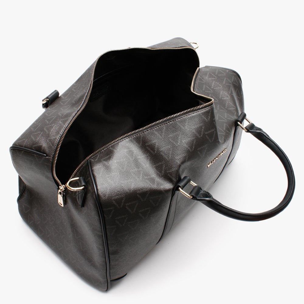 Men's Large Liuto Black Logo Duffle Bag