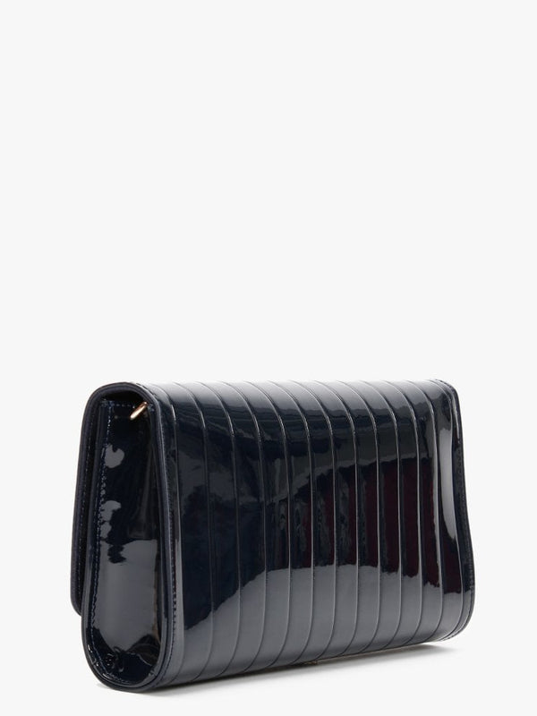 Bongo Blue Patent Pochette Bag