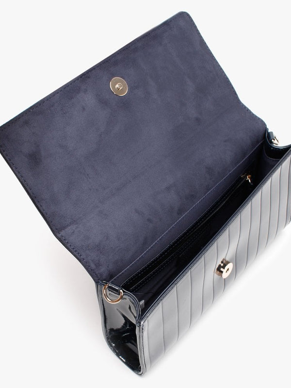 Bongo Blue Patent Pochette Bag