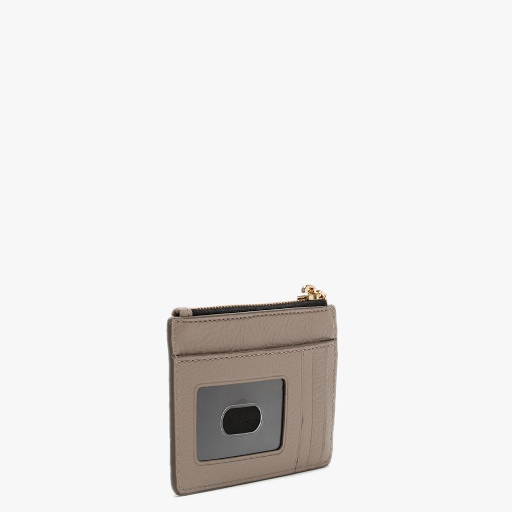 Softshot Top Zip Cement Leather Multi Wallet